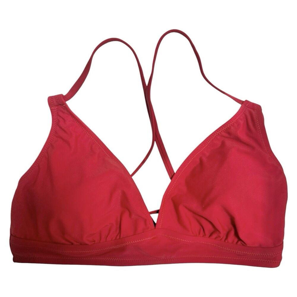 Charmo Bikini Top Womens M Red Swim Top NWT UPF 50+